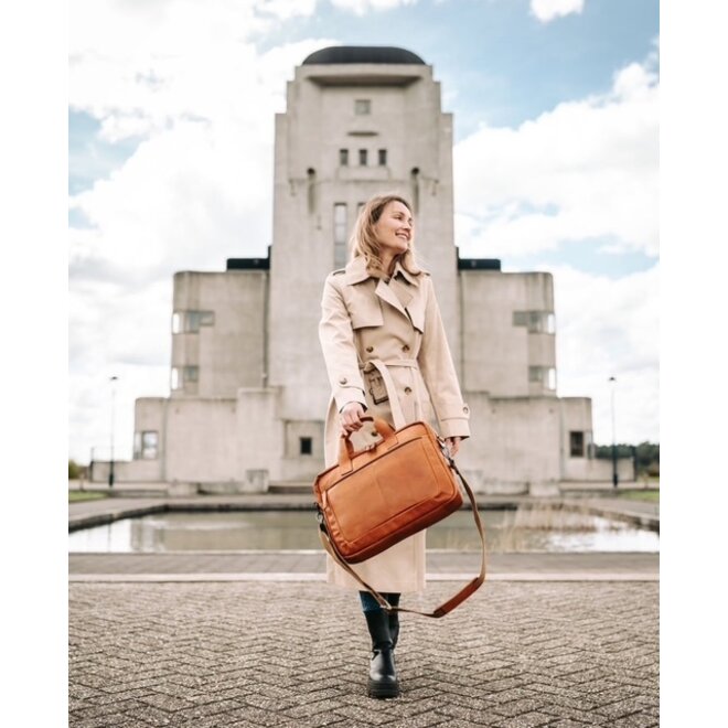 Leren laptoptas/businesstas Calvi | 15 inch