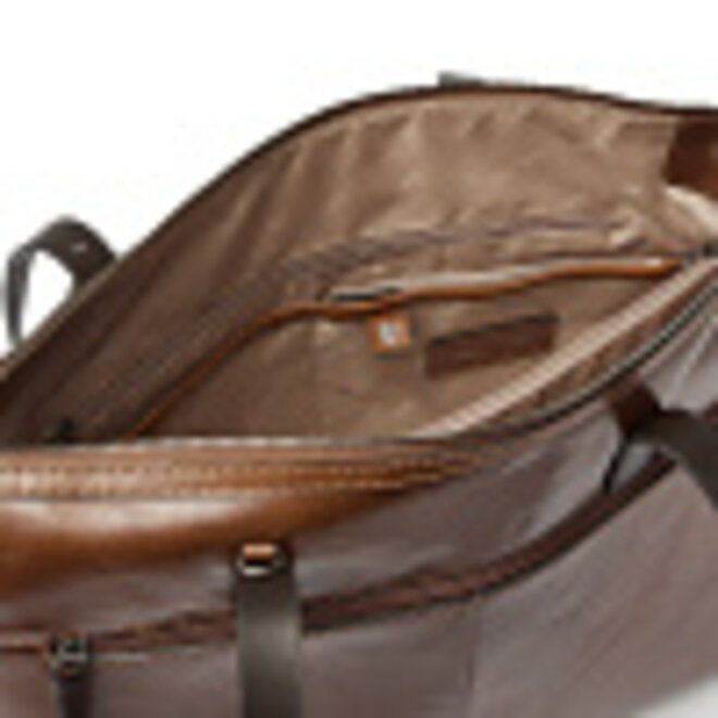 Leren laptop schoudertas 15.6"inch | Cognac