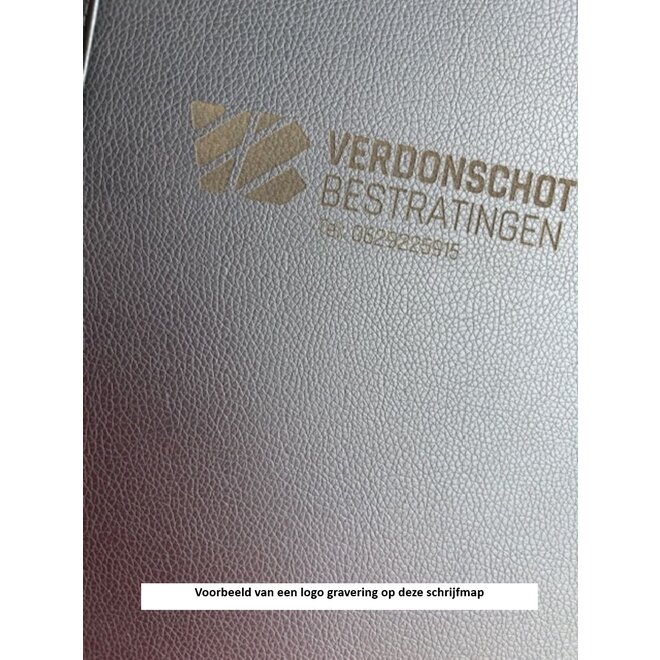 A4 schrijfmap met calculator en ritssluiting