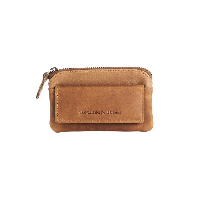 Leren sleutel étui Oliver | Cognac
