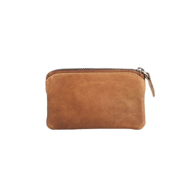 Leren sleutel étui Oliver | Cognac