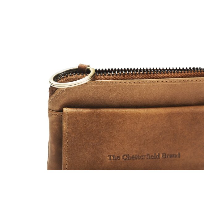 Leren sleutel étui Oliver | Cognac