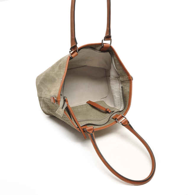 Lederen Riviéra Shopper | Safari kleur