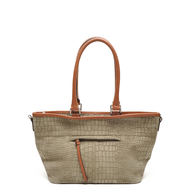 Lederen Riviéra Shopper | Safari kleur