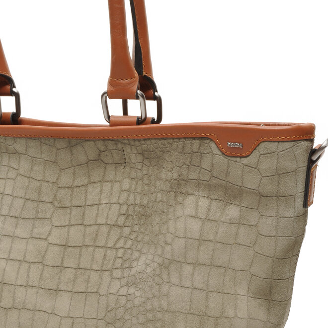 Lederen Riviéra Shopper | Safari kleur
