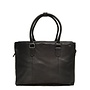 Lederen Lucca Businessbag 15 inch| Zwart