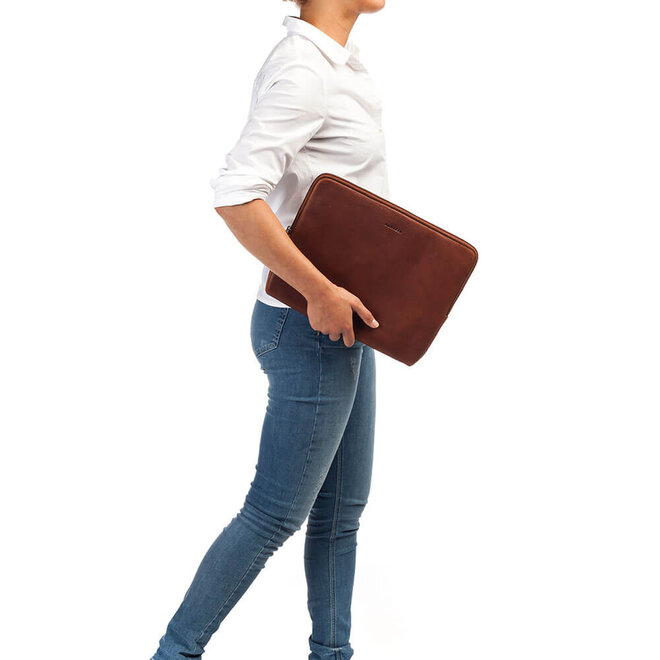 Leren laptopsleeve Emil 13.3 inch | in twee kleuren
