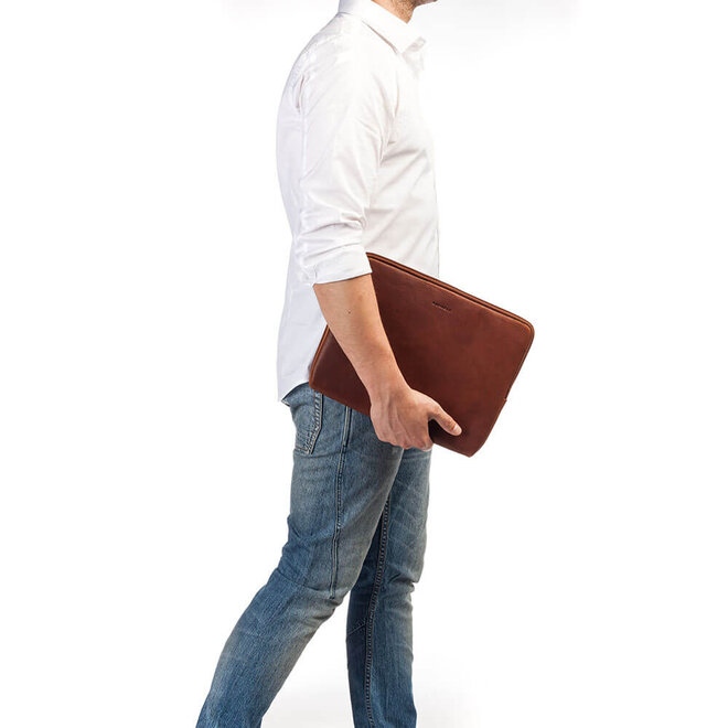 Leren laptopsleeve Emil 13.3 inch | in twee kleuren