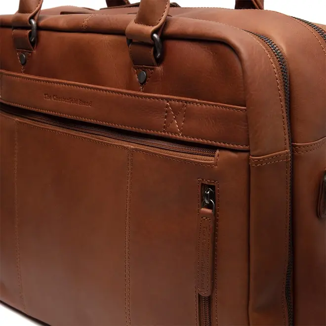 Leren laptoptas/businesstas Boston | 15 inch
