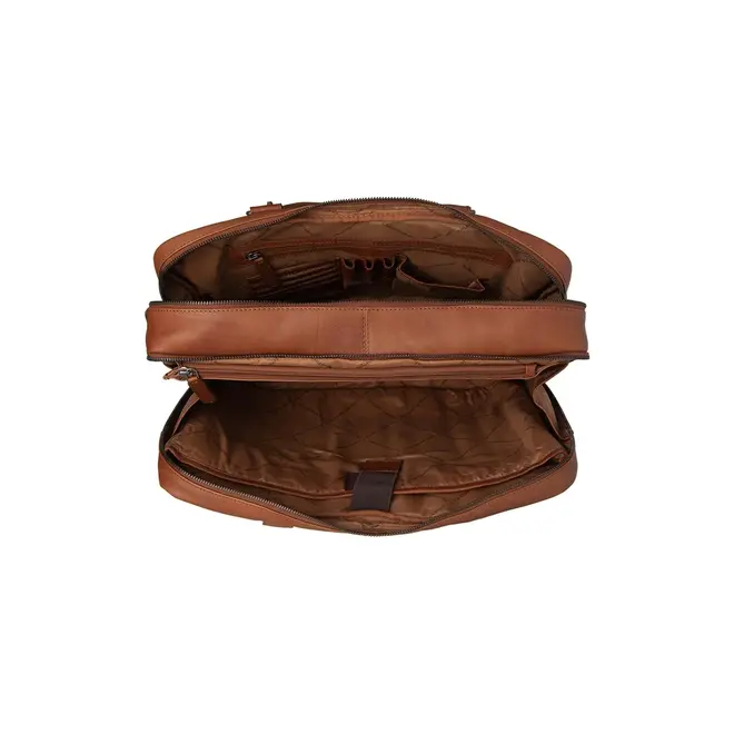 Leren laptoptas/businesstas Boston | 15 inch