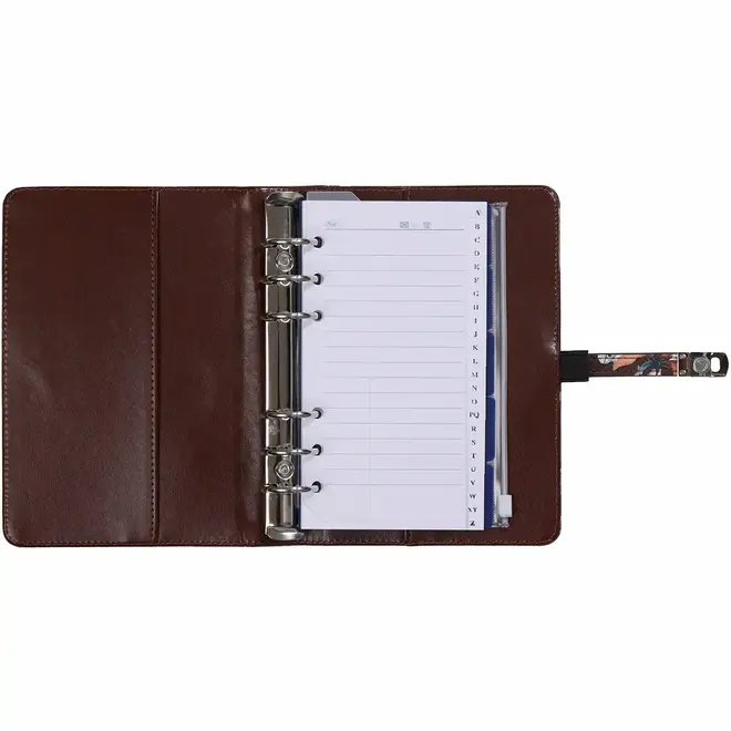 Personal organizer Flowersea Brown | met jaarinhoud 2025 én 2026