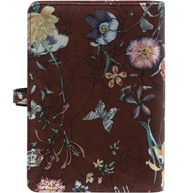 Personal organizer Flowersea Brown | met jaarinhoud 2025 én 2026