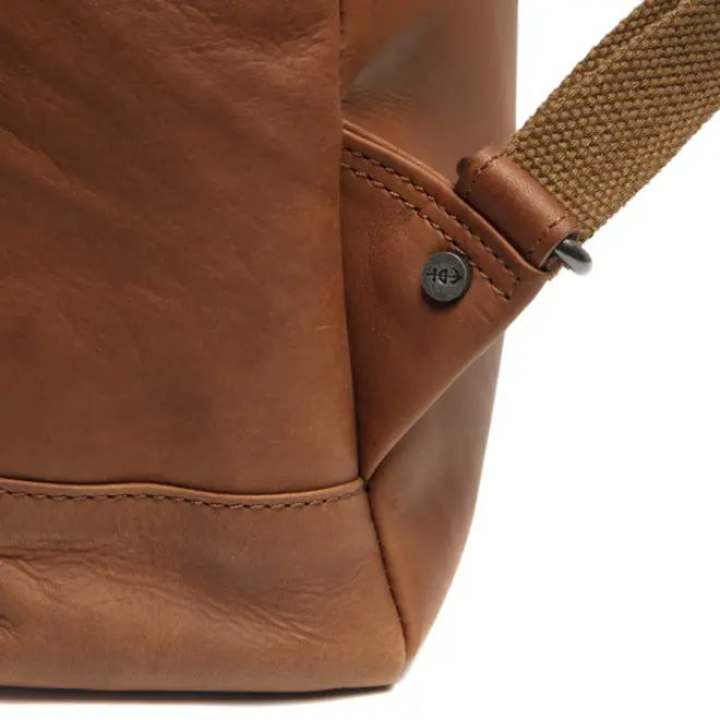 Lederen Laptop rugzak Manchester| Cognac