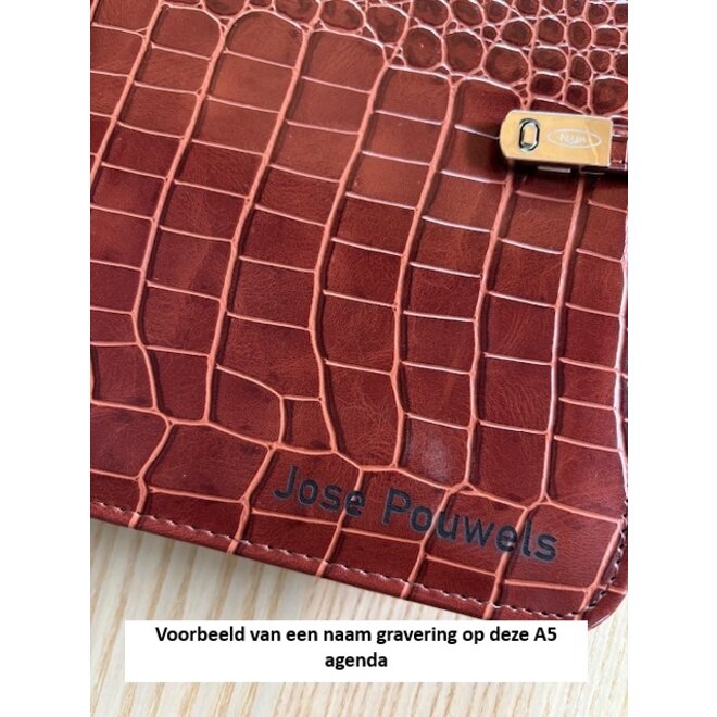 A5 organizer croco cognac | 2025 én alvast 2026