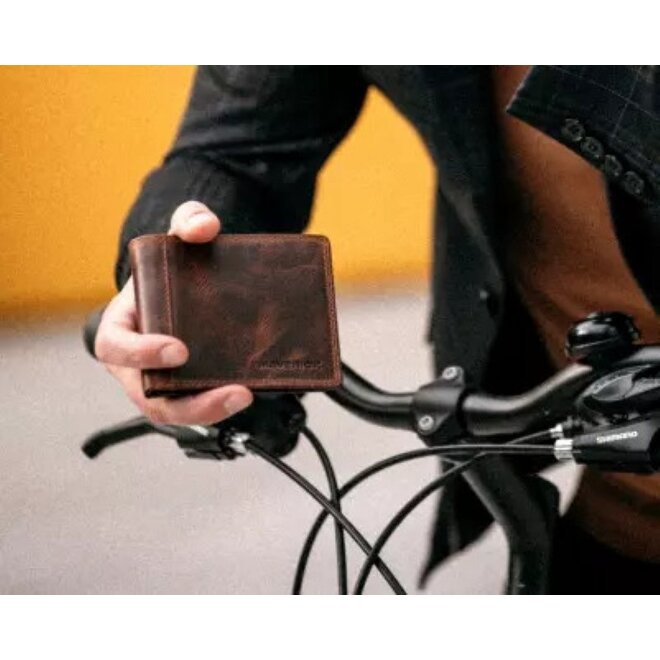 Lederen portemonnee Billfold RFID