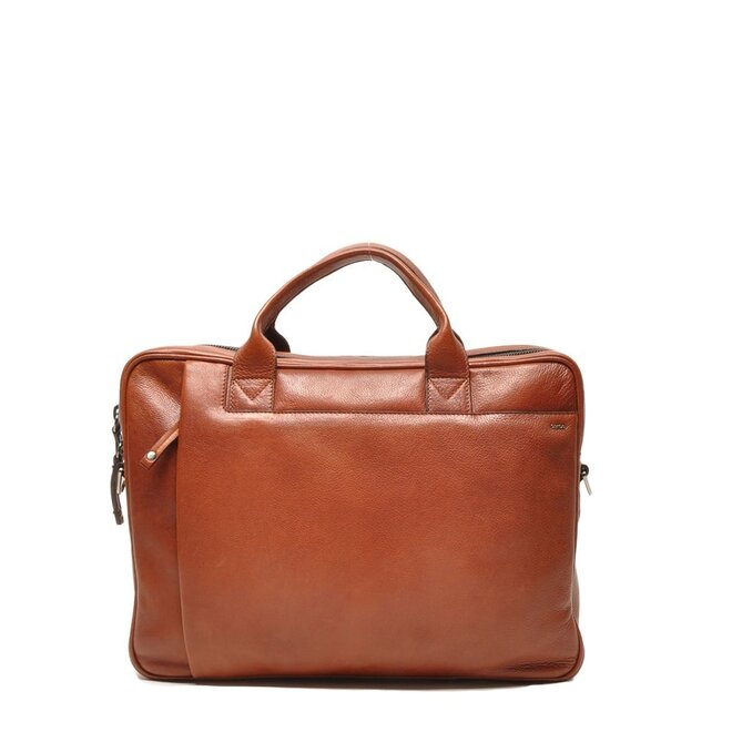 Lederen Lucca Businessbag 15.6 inch | Cognac