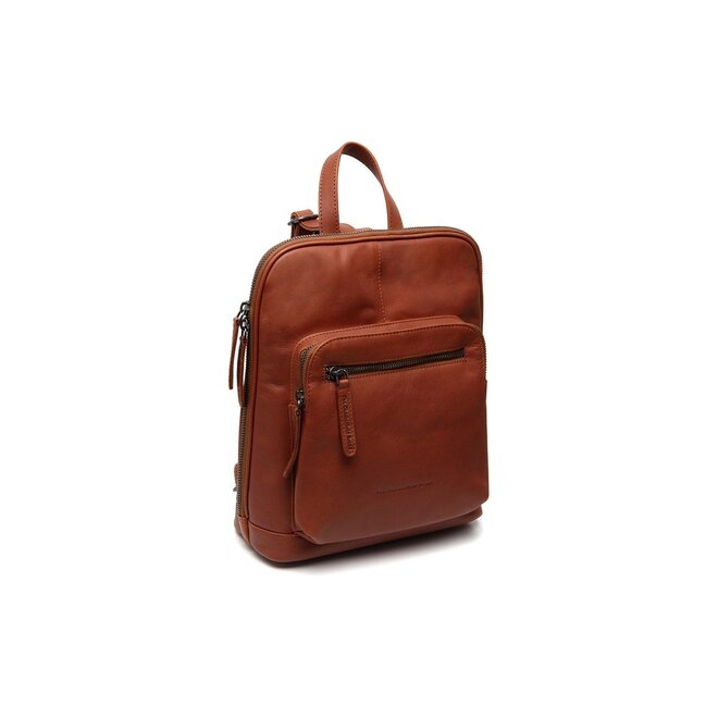 Compacte leren rugzak Floran | Cognac