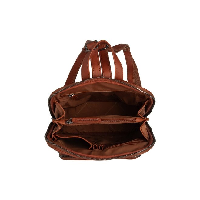 Compacte leren rugzak Floran | Cognac