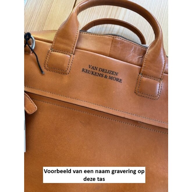 Leren Onyx laptoptas 17.3 inch | in twee kleuren