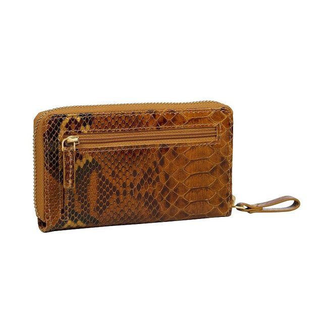 Leren portemonnee Vintage Veda Medium Zip Around