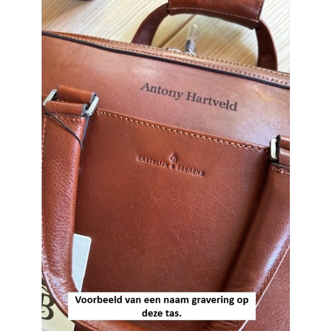 Lederen Laptoptas Paul 15.6" inch RFID | twee kleuren