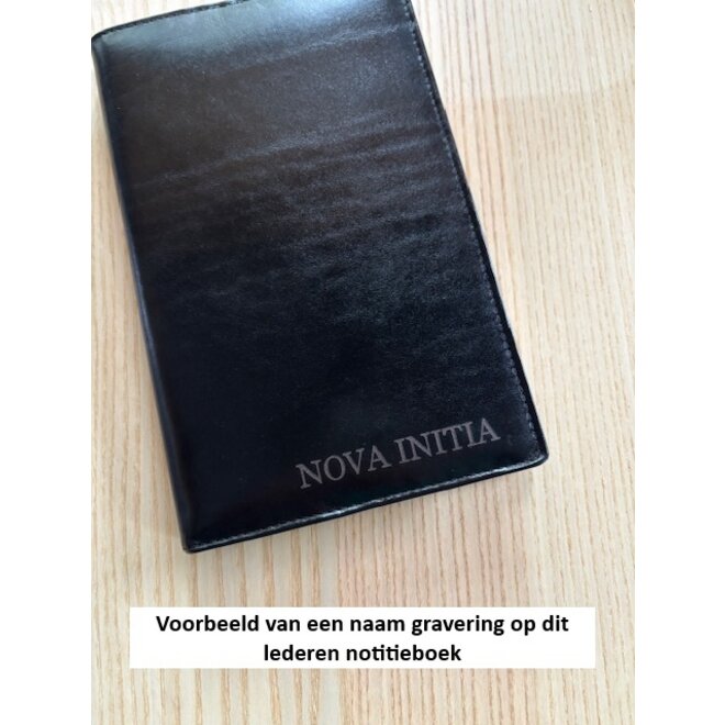 Lederen notitieboek | uitwisselbare inhoud