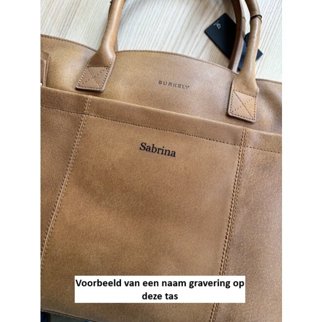 Leren laptopbag /damestas Doris | in twee kleuren