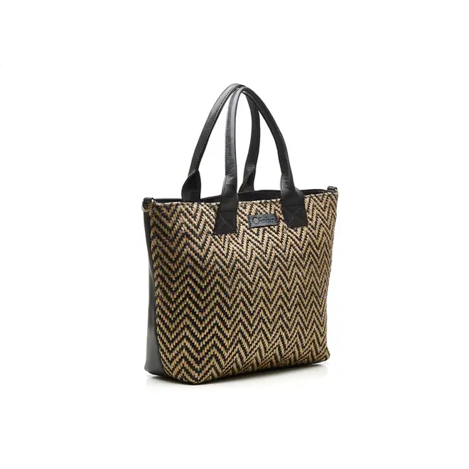 Romio Jaquard Shopper + Laptoptas 14 inch