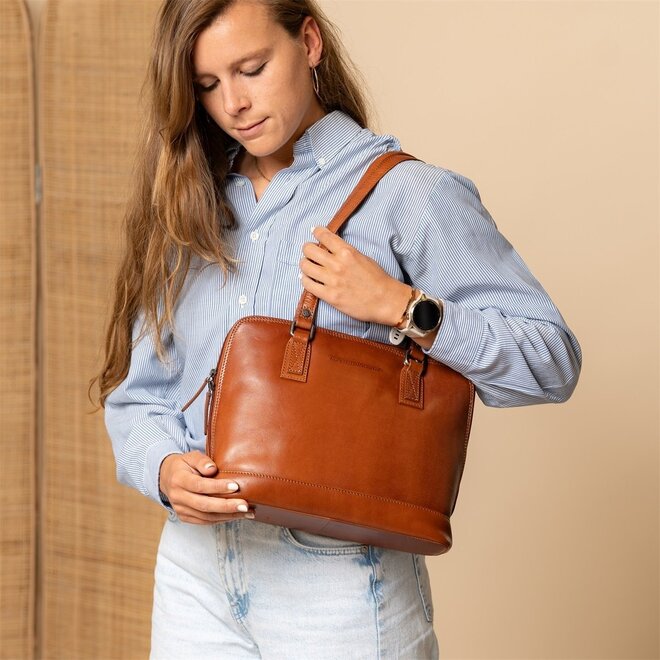 Leren Schoudertas Viamonte | in twee kleuren