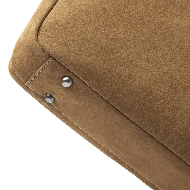 Lederen Laptoptas Veneto 15.6" inch | Taupe