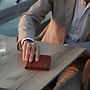 Lederen Portemonnee Umbria RFID | in de kleur Cognac of Zwart