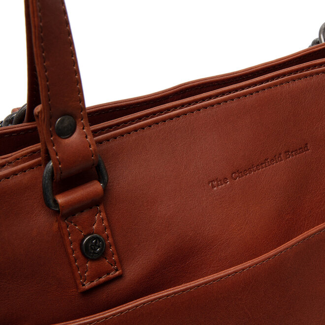 Leren Shopper Raynor| Cognac