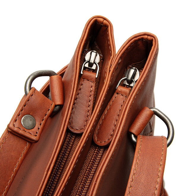Leren Shopper Raynor| Cognac