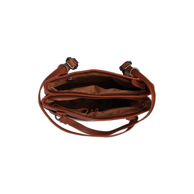Leren Shopper Raynor| Cognac