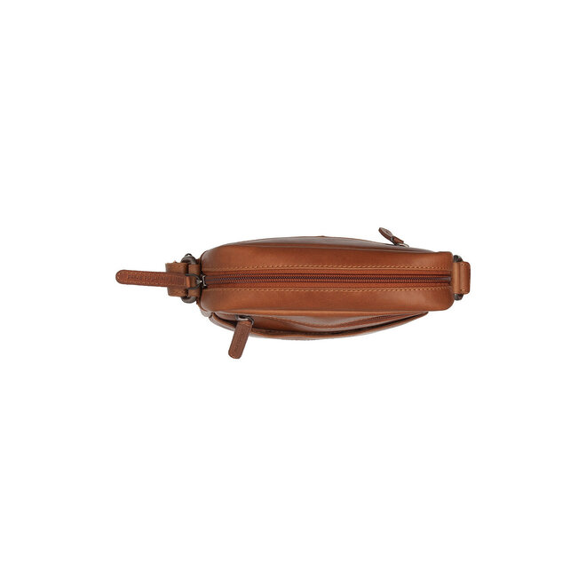 Leren Schoudertas Laveno| Cognac