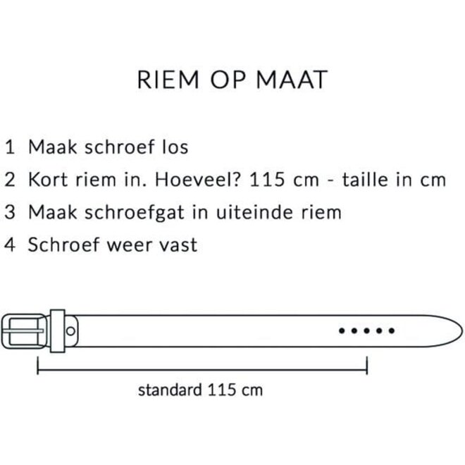 Leren herenriem Suede | in drie kleuren verkrijgbaar