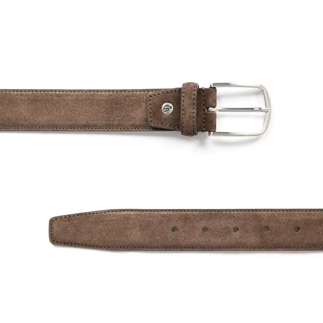 Leren herenriem Suede | in drie kleuren verkrijgbaar