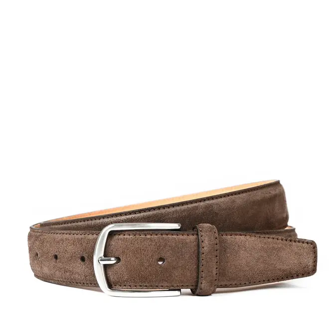 Leren herenriem Suede | in drie kleuren verkrijgbaar