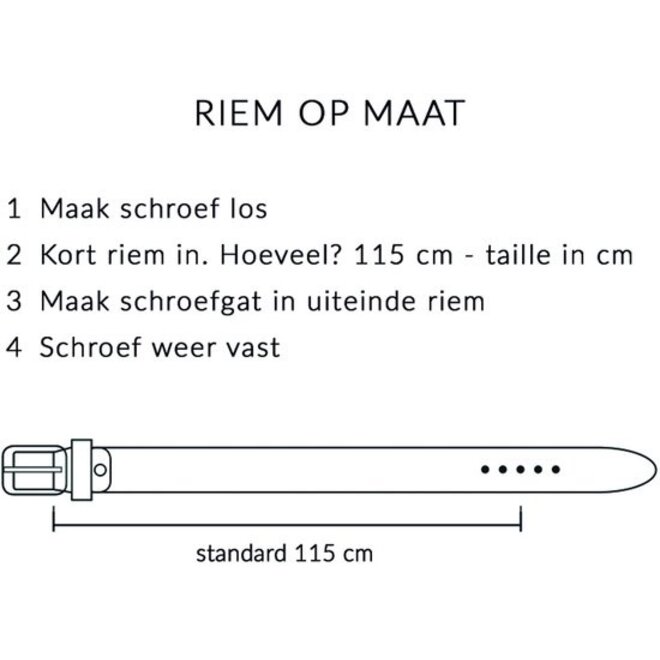 Leren herenriem | in drie kleuren verkrijgbaar