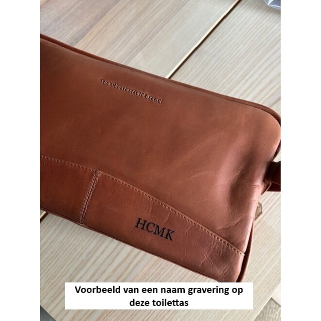 Leren Toilettas Stefan | Cognac