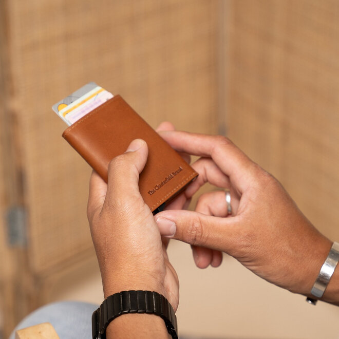 Lederen kaarthouder Lancaster | in twee kleuren