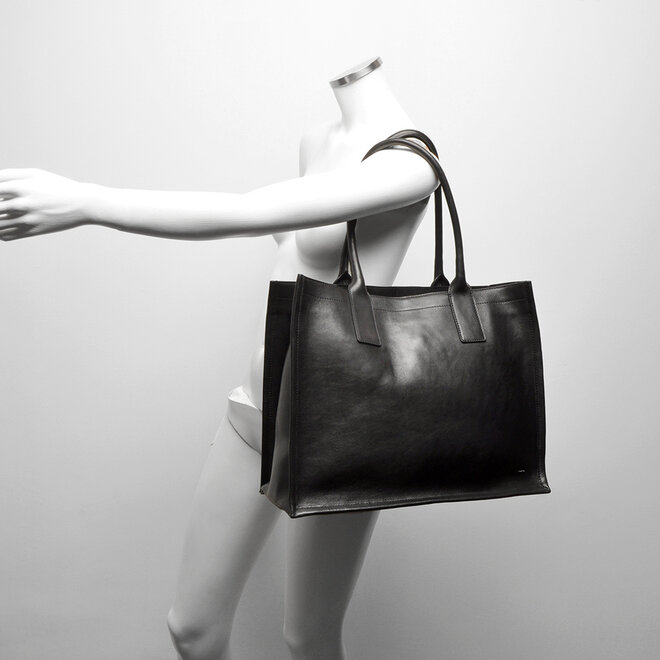 Lederen Dames tas Icon | Zwart