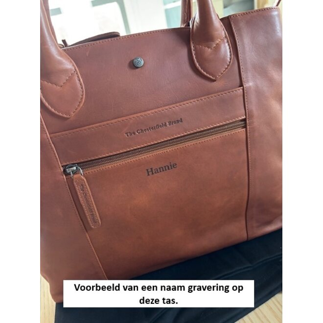 Leren Schoudertas Passau | Cognac