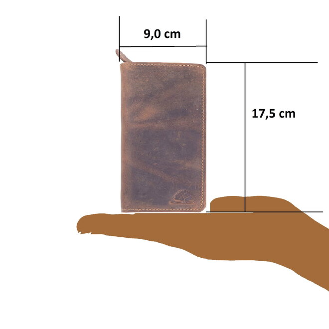 Leren Vintage pen etui