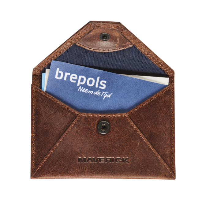 Lederen business kaart mapje RFID