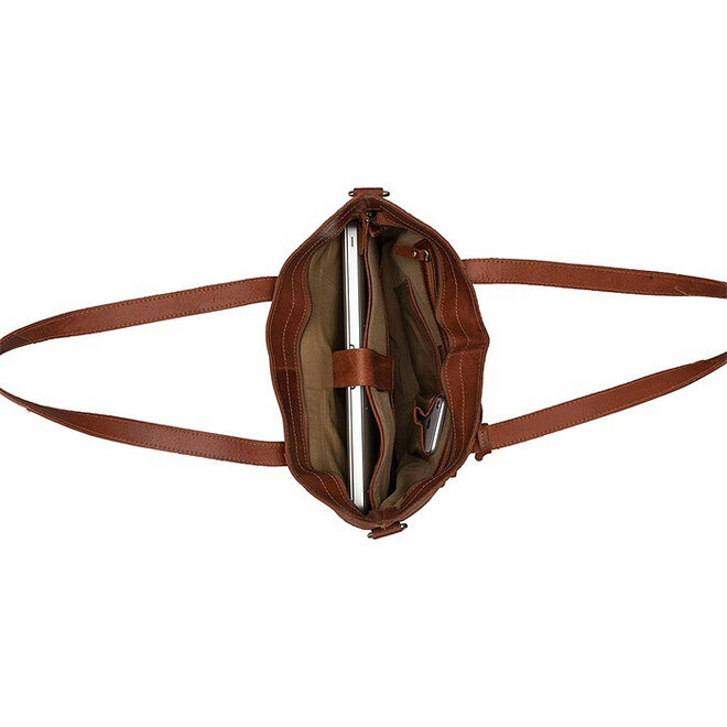 Lederen Laptoptas/Shopper Jade