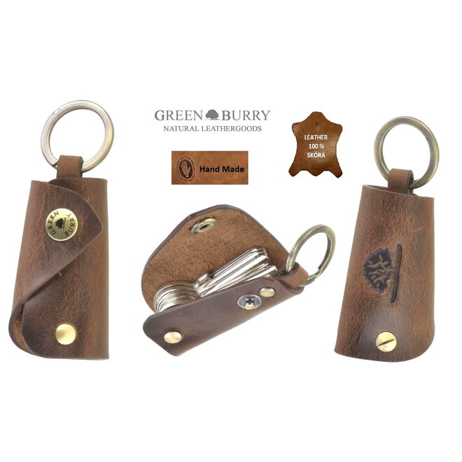 Lederen Sleuteletui | 6 sleutels