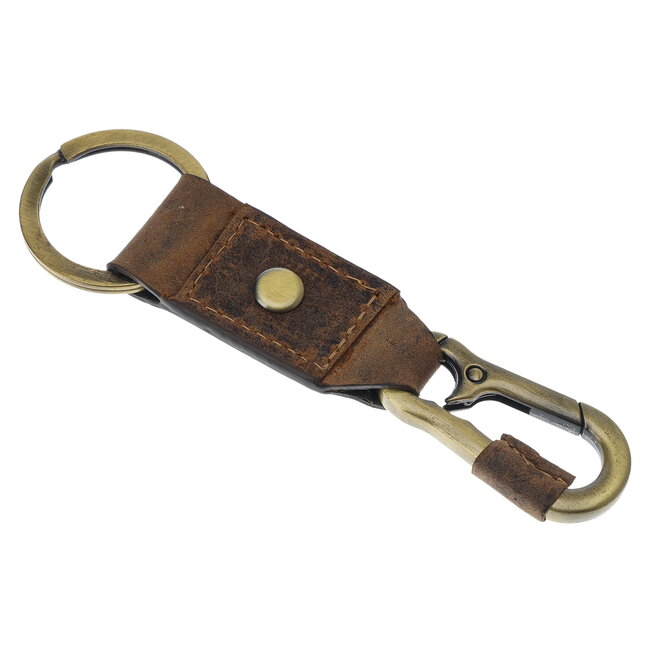 Lederen Karabijnhaak / Sleutelhanger