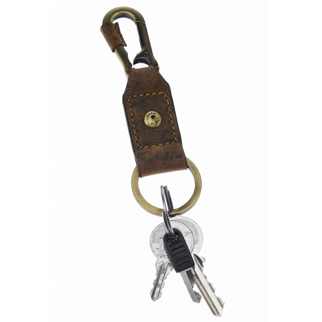 Lederen Karabijnhaak / Sleutelhanger