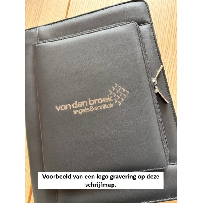 Lederen schrijfmap A4 - ook voor iPad of tablet